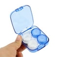 thumbnail image 4 of Unique Bargains 1 Set Contact Lens Case Rectangular Clear Lens Storage Case Blue, 4 of 5