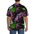 thumbnail image 5 of Disketp Men's Hawaiian Grape Print Shirts Button Down Holiday Beach Shirts-3X-Large, 5 of 7