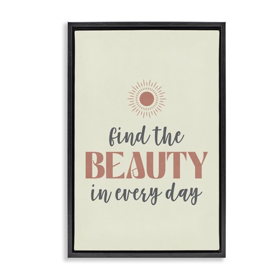 Stupell Industries Southwestern Black Floating Frame Canvas Art, 17 x 25, by Nataly White