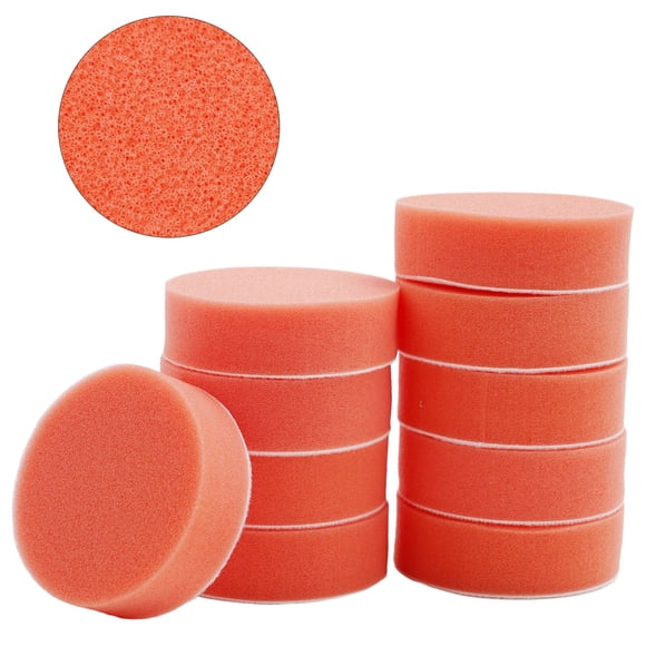 Achieve a Mirror Like Finish with 10 Pcs 75mm Car Polishing Sponge Orange Pad