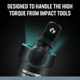 thumbnail image 6 of WORKPRO Impact Universal Joint Set, 3 Piece-1/2", 3/8", 1/4"Inch Drive Swivel Socket Set, Socket Adapter Set, Premium CR-MO Steel, Impact Grade, 360 Degree Rotation for Various Angles, 6 of 7