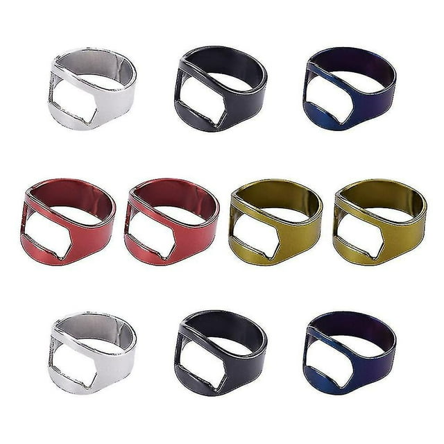 Abrebotellas de cerveza QUANZHOUTIANDI 10 Uds. anillo de acero inoxidable