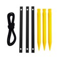 thumbnail image 2 of DOLITY Professional 12 Inch Tree Stake Kit Anchoring Kit 3pcs Strong Rope for s Garden yellow, 2 of 5