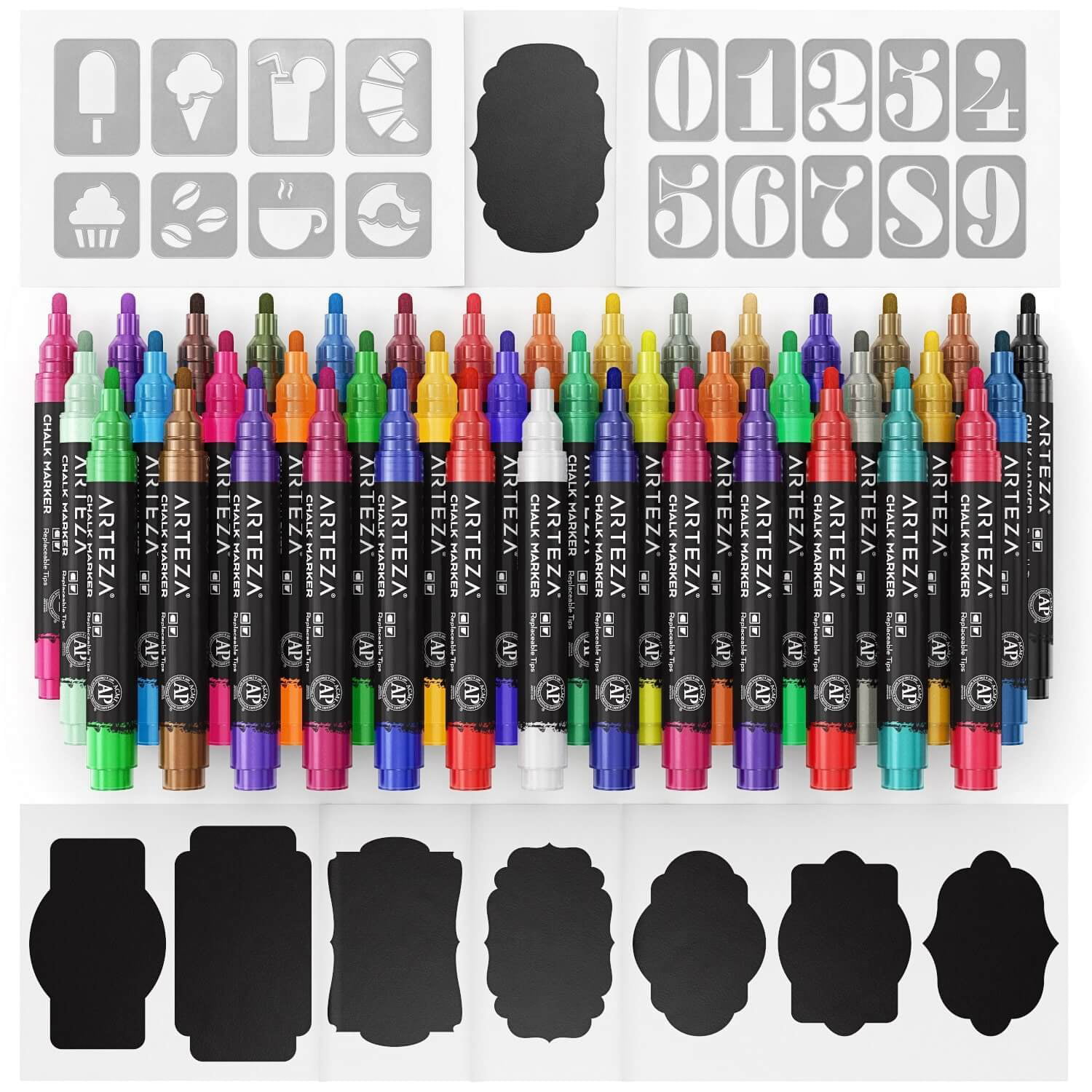 Arteza Fabric Markers, Black - 6 Pack : Target