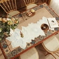 thumbnail image 5 of Christmas Table Runners,Boho Table Runner for Fall Home Decor,Table Cloth Runner,Table Runners 72 Inches Long,Floral Table Mat Long Special Table Flag Not Afraid of Water No Slip Insulation Mat, 5 of 6