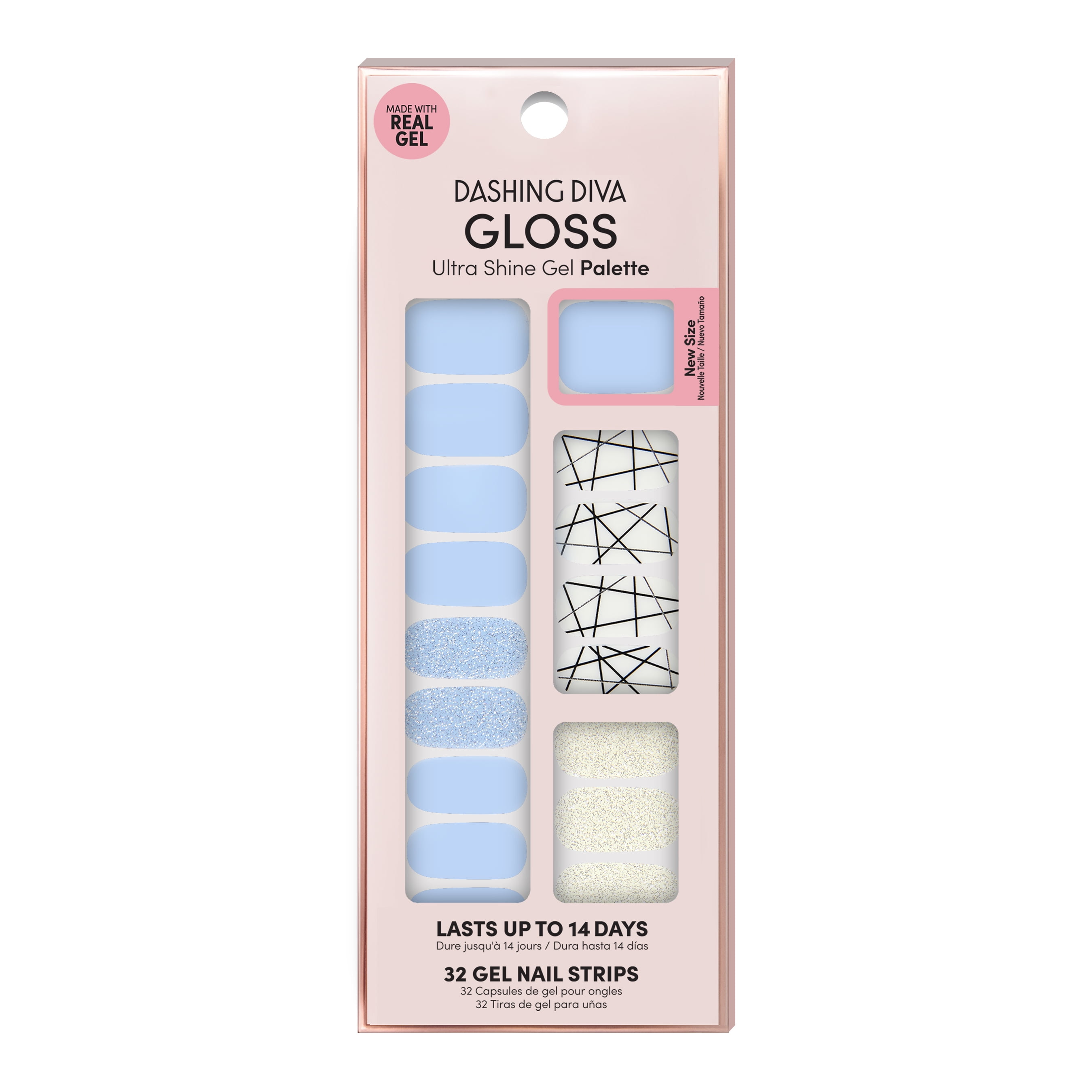 Dashing Diva GLOSS Ultra Shine Gel Palette, Blue Slate