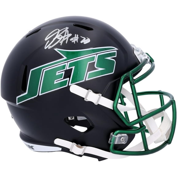 Breece Hall New York Jets Autographed 2024 Alternate #1 Speed Replica Helmet - Fanatics Authentic Certified
