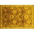 thumbnail image 1 of Ahgly Company Machine Washable Indoor Rectangle Oriental Yellow Industrial Area Rugs, 7' x 10', 1 of 4