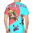 thumbnail image 3 of Men Women Bob's Burgers Shirts Short Sleeve Cosplay Adults Anime T-Shirts Crew Neck 3D Printed Tee Tops, 3 of 8