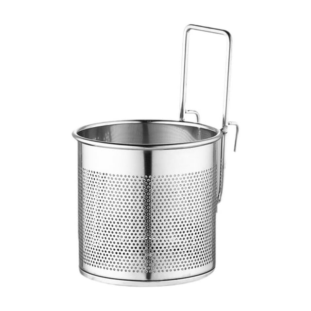 Colador de alimentos Macarena Cesta de malla para pasta 10x11cm Plata