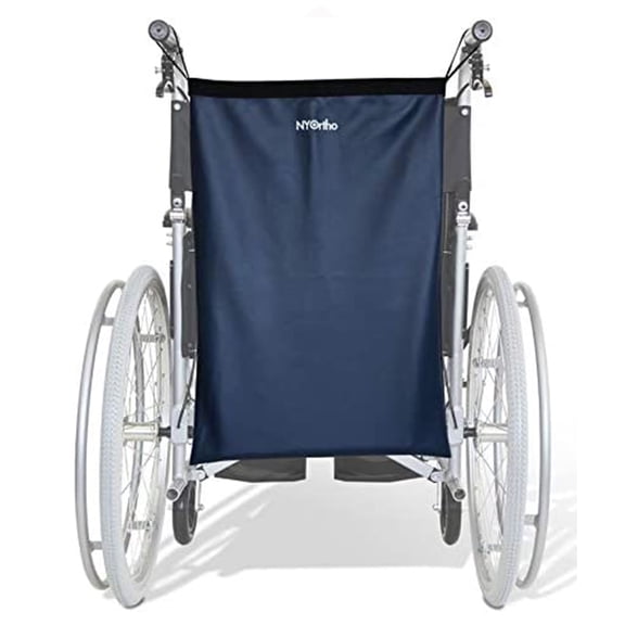 NYOrtho Wheelchair Footrest Storage Bag, Seat Pouch, Strap-On Mount, Fits 16" to 20" Wheelchairs, Single