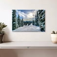 thumbnail image 2 of Elephant Stock Ski Away Wall Art - Horizontal Canvas Wall Art - Living Room Wall Decor - Sports Canvas - Blue And Green Decor - 12" x 8", 2 of 8