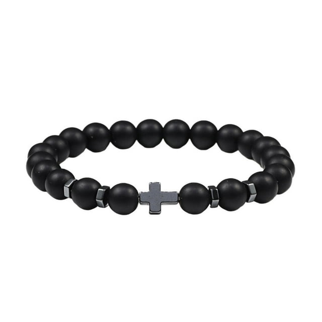 Men Natural Stone Bead Bracelets Bracelet Wear-resistant Jewelry Beautiful Elastic Rope Elastic Rope Bangles Fashion Tiger Bracelet Party Type 1