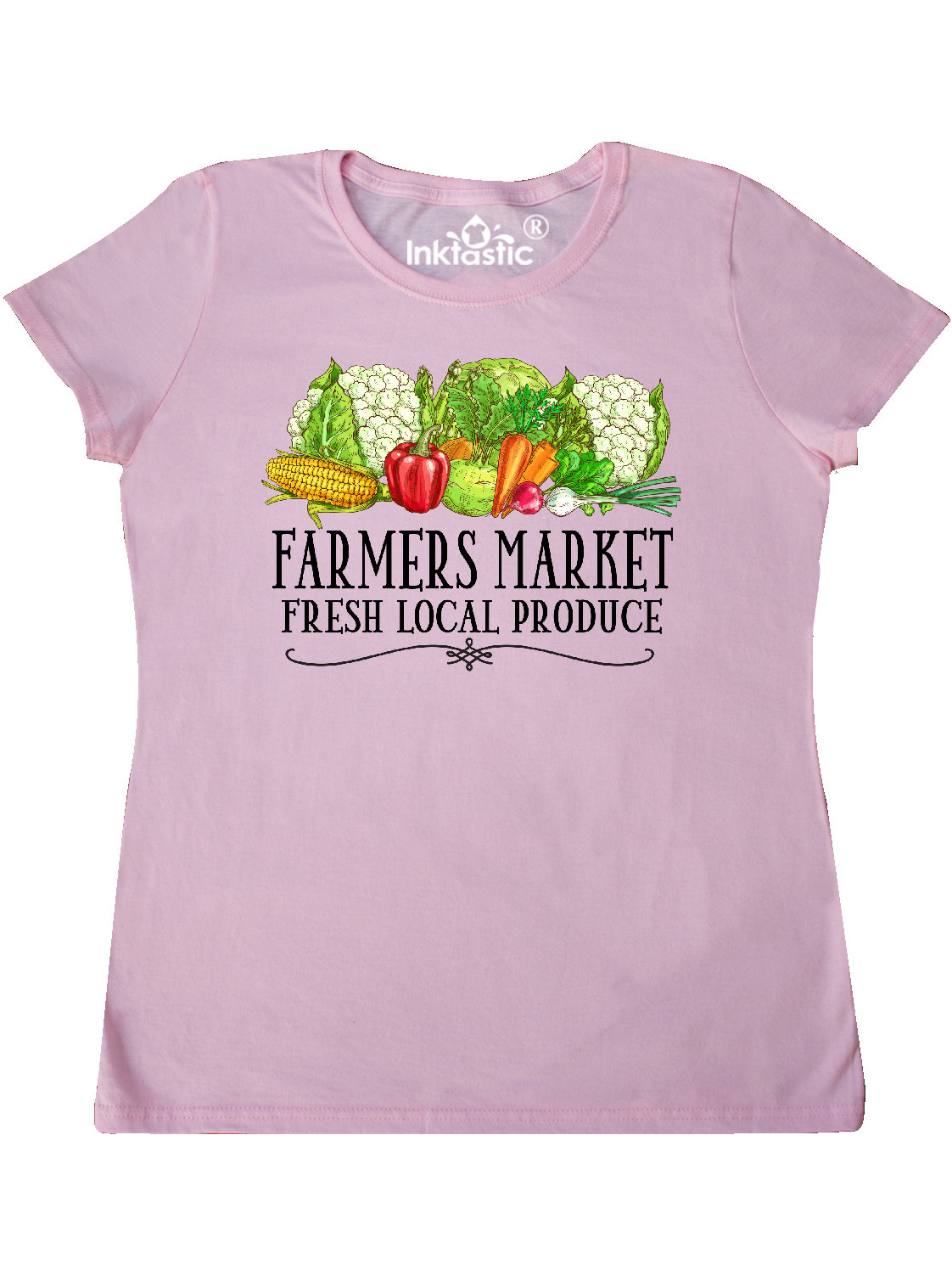 INKtastic Farmers Market Fresh Local Produce Women's TShirt