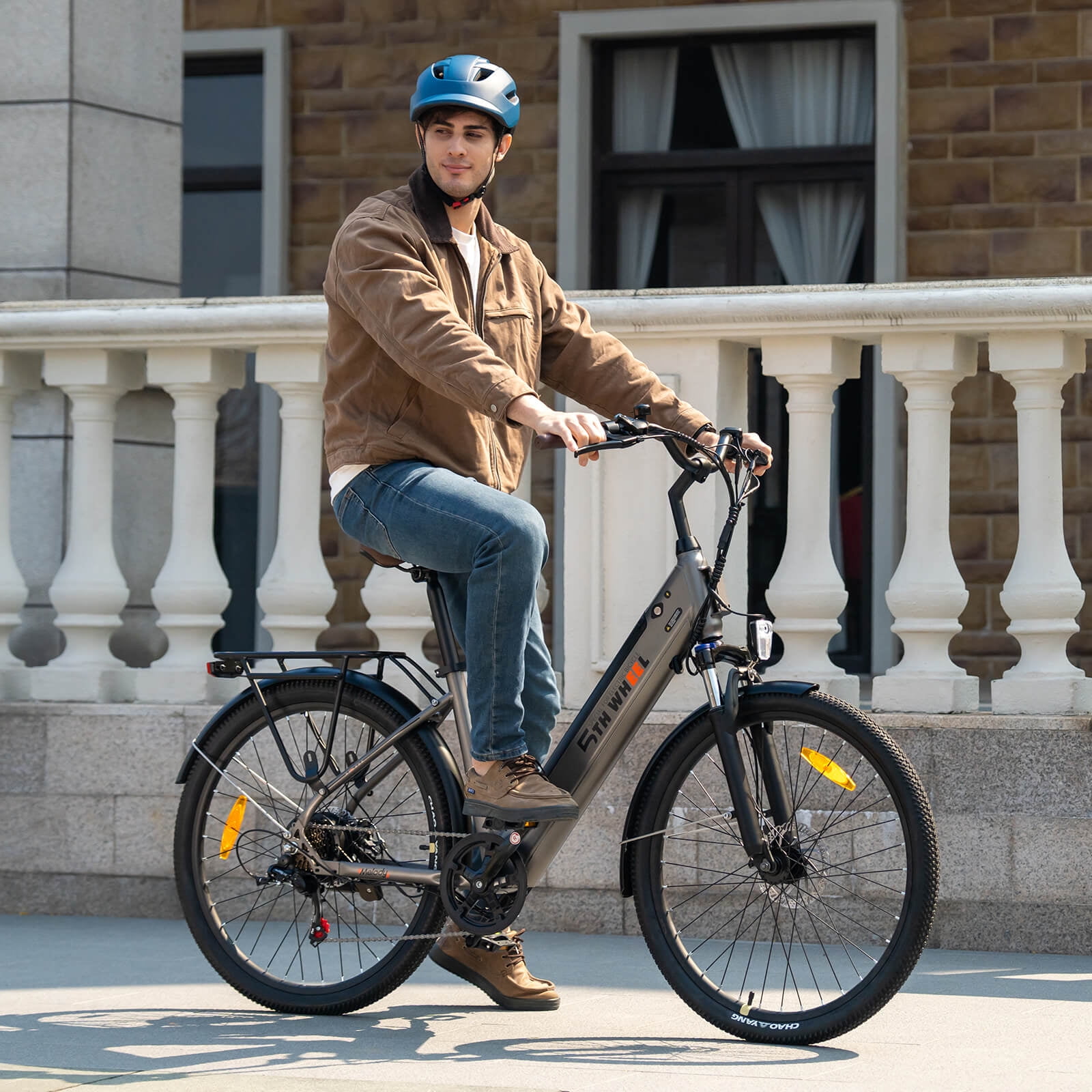 5TH WHEEL W18B Electric Bike for Adult with 350W Motor, 26" Electric Mountain Bike with 36V 10.4Ah Removable Battery Ebike, Electric Bicycle with 7 Speed, UL2849