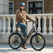 5TH WHEEL W18B Electric Bike for Adult with 350W Motor, 26 Electric Mountain Bike with 36V 10.4Ah Removable Battery Ebike, Electric Bicycle with 7 Speed, UL2849
