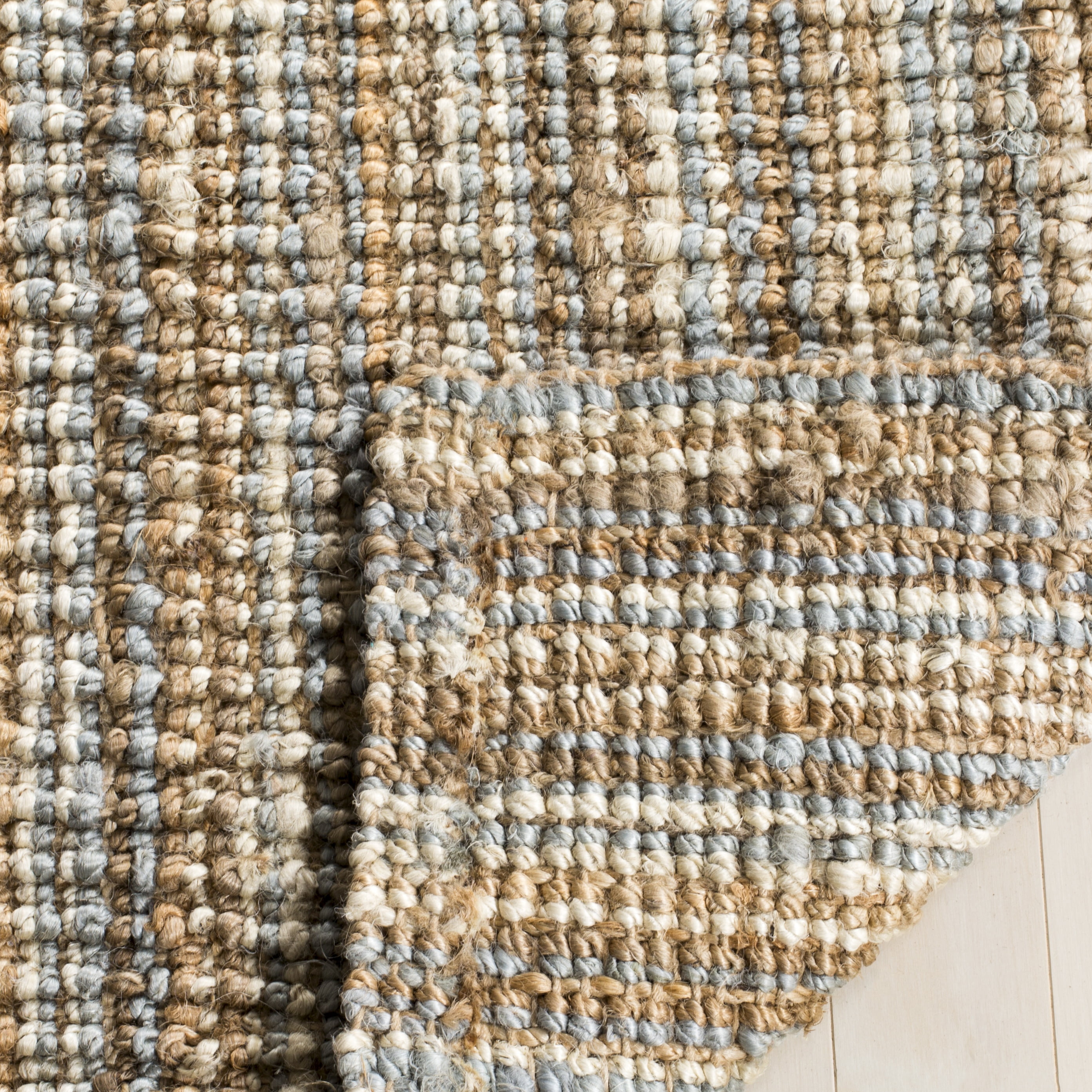 Safavieh Natural Fiber Levi Solid Runner Rug, Gray/Natural, 2'6" x 6'