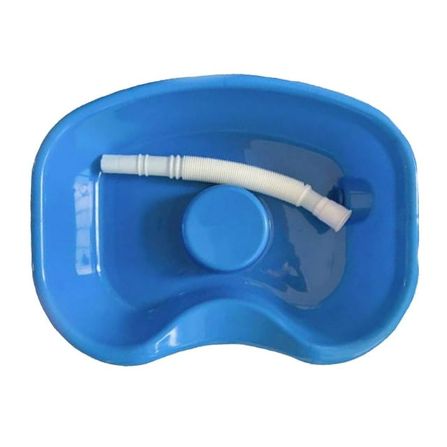 Neck Rest In Bed Basin Salon Hair Washing Tray Blue 75cm Hose