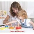 thumbnail image 4 of TOOKYLAND Wooden Wobble Stacker - Stacking Tower Toy, Ages 12m+, 4 of 9