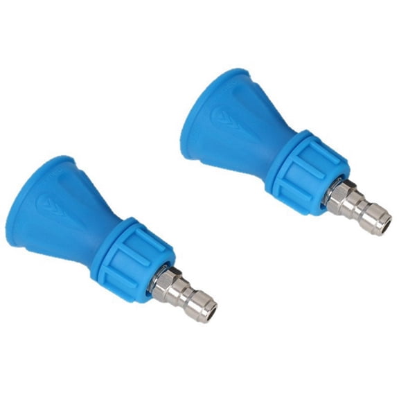Outdoor Cleaning 2-Pack Stainless Steel Pressure Washer Nozzle Set with 25° and 40° Tips 1/4 Quick Connect Rubber Covers