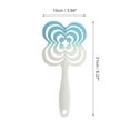 thumbnail image 2 of Unique Bargains 1 Pc Gradual Four-leaf Clovers Hollow Comb Hair Brush Blue ABS, 2 of 6