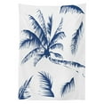 thumbnail image 3 of Ambesonne Psychedelic Tablecloth Rectangular Table Cover, Coconut Palm Tree, 60"x90", Indigo, 3 of 4
