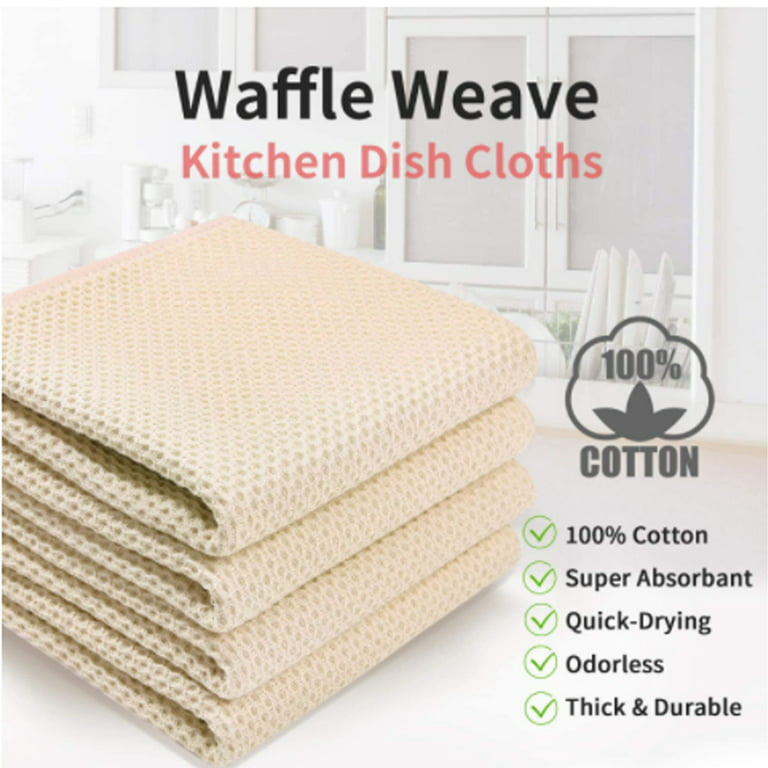 Dish Towels White/Beige, Super Absorbent