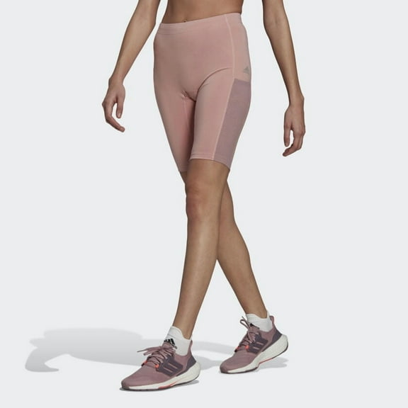 Adidas Women's FastImpact Lace Running Short Tights HC1665 Wonder Mauve