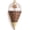 Brown, variant on Cone Hanging Flower Basket, 11.8in Wicker Wall Mounted Planter, Indoor Outdoor Rattan Pot for Artificial Flowers, Home Patio Garden Decor, 3 Colors