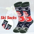 thumbnail image 2 of JeashCHAT Children's Ski Socks Winter Warm Outdoor Sports Mountaineering Socks, 2 of 6