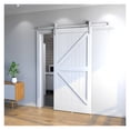 thumbnail image 2 of 200cm Vintage Industrial Sliding Barn Wood Door Interior Closet Door Kitchen Door Track Kit Track System Hardware ,Easy to Install, 2 of 7