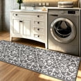 thumbnail image 2 of Yamaziot 20"x59" Hallway Runner Rug Indoor Door Mat Low Profile Doormat Kitchen Rug Runner Farmhouse Laundry Rug Non Slip Absorbent Resist Dirt Entrance Rug Floor Mat, Gray, 2 of 8