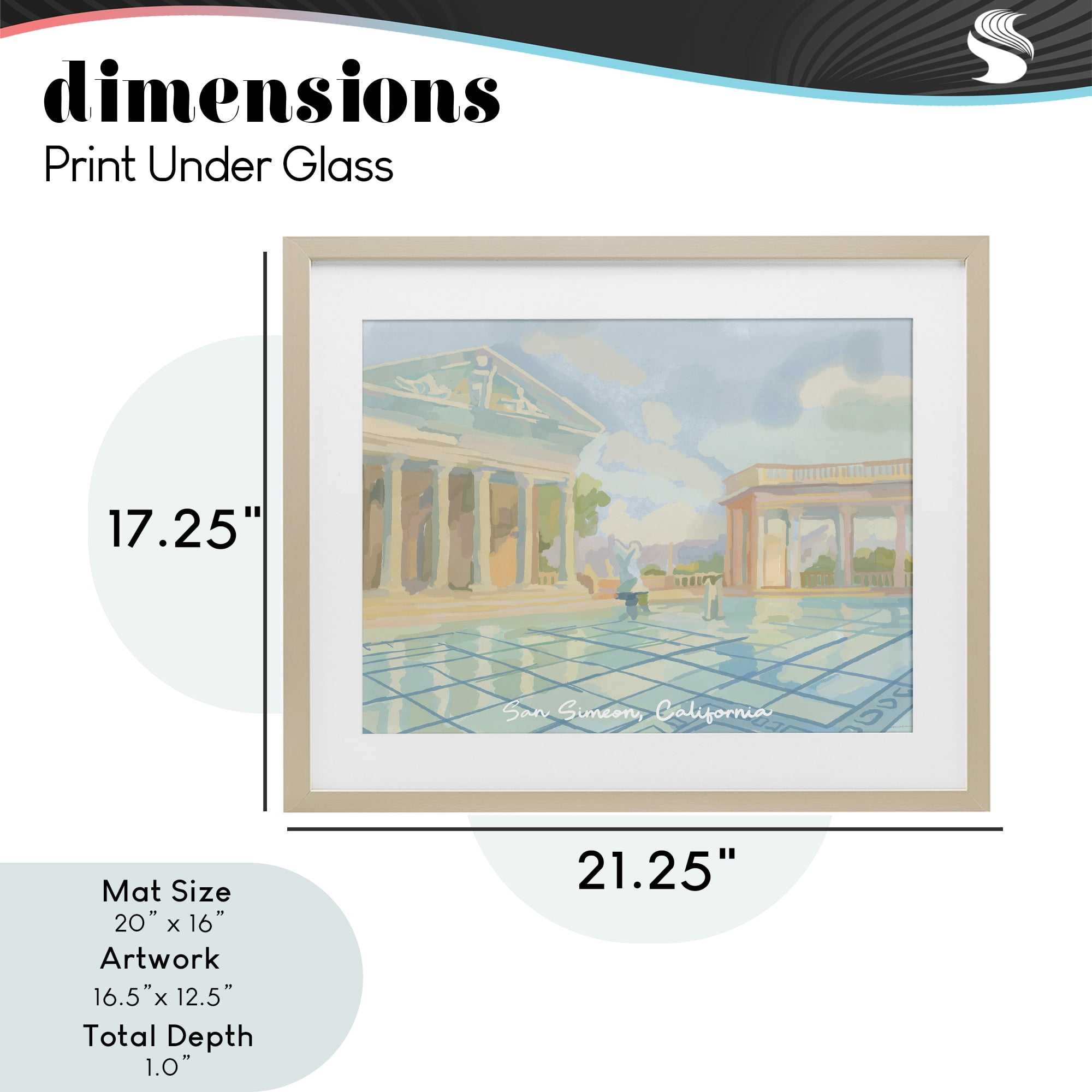 Stupell Industries San Simeon California Birch Framed Print Under Glass, design by Amelia Noyes