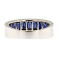 thumbnail image 6 of HeartsAndYou 2ct Natural Sapphire Diamond Channel Set Full Eternity Band 14k SOLID White Gold, 6 of 9
