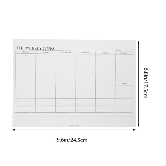 WORGEOUS Weekly Planner Notepad Tear off Undated to do Notepad Sheets Desk Planner Planning Pads Productivity Tracker for Work Goals Notes Schedule