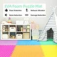 thumbnail image 4 of BalanceFrom Fitness 24 SqFt Interlocking EVA Foam Exercise Mat Tiles, Multi, 4 of 7