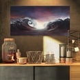 thumbnail image 1 of Impression sur Toile Océan Foncé avec Nuages Colorés, 1 of 3