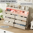 thumbnail image 4 of Yeshouse Wide 8-Drawer Dresser, Large Wood Storage Organizer for Living Room, Bedroom, and Entryway, 4 of 7