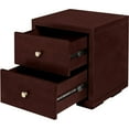 thumbnail image 4 of Camden Isle Wooden 2 Drawer Nightstand in Espresso, 4 of 5