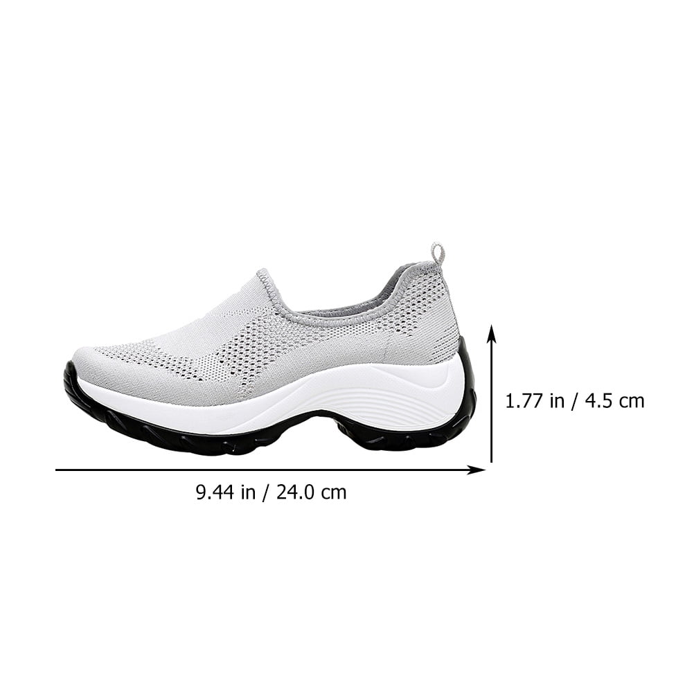 EXHUMKY Women's Grey Hiking Shoes Lightweight Breathable Outdoor Footwear Comfortable for Walking and Trekking
