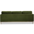 thumbnail image 4 of Performance Velvet Sectional Sofa with Reversible Chaise, 89" Green Modern Farmhouse Design, 4 of 5