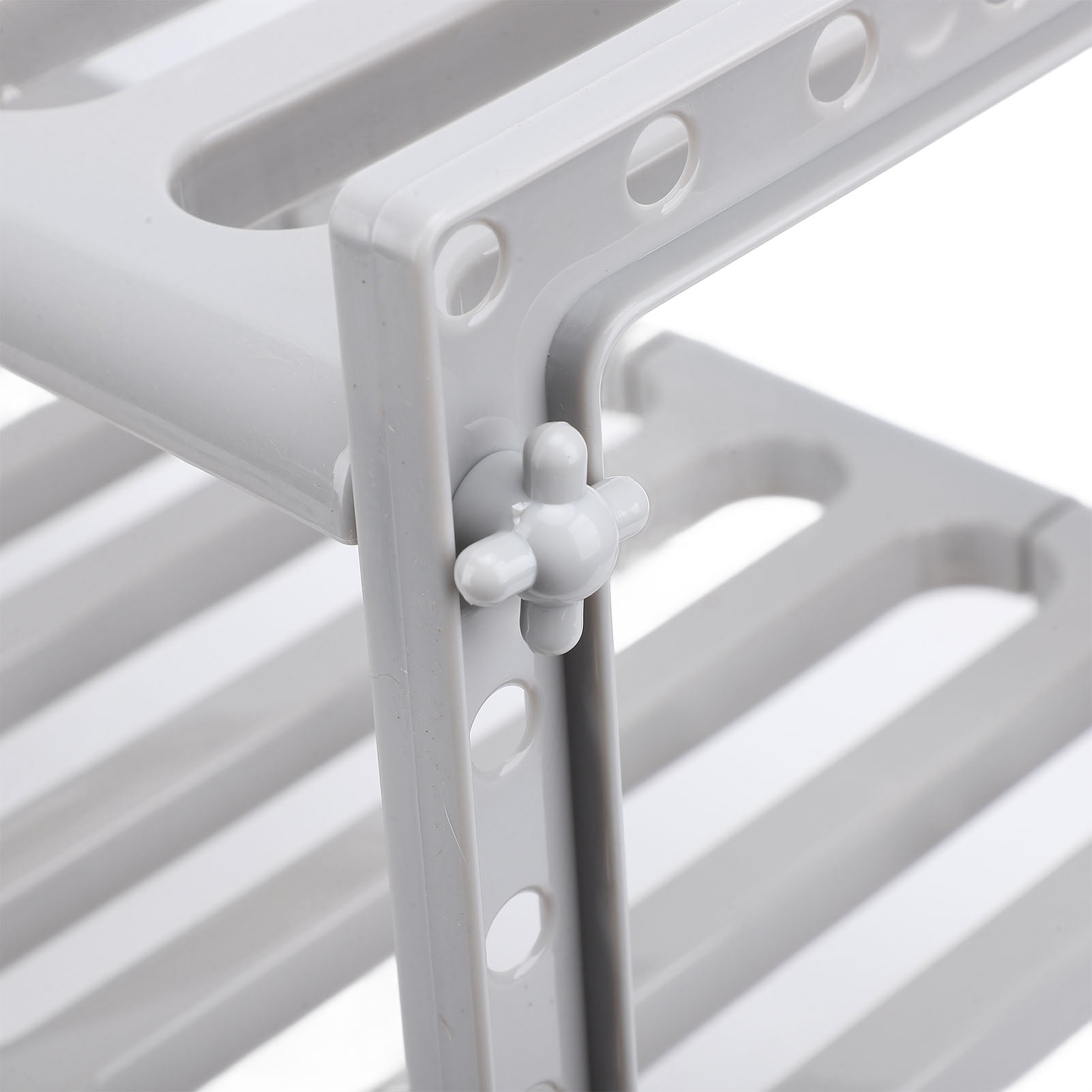 BIMZUC Under Sink Organizer 2 Tiers Expandable Stainless Steel Storage Rack Grey, 15.75 in / 40 cm Length
