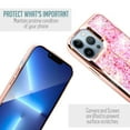 thumbnail image 4 of for Apple iPhone 13 PRO 6.1 inch Liquid Glitter Phone Case Shock Proof Edges Hybrid Hard Back Slim Bumper Cover, 4 of 4