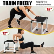 GanFindX Steel Plyo Box - 12/18 Inch Height Options | Heavy-Duty Metal Jumping Box for Home Gym | Enhance Fitness, Agility, Stamina and Strength Training