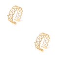 thumbnail image 4 of Guardurnaity Anillos de flores huecas para mujer, anillos ajustables de cobre para chica, joyería para fiesta de noche de boda Type1 NO1, 4 of 6