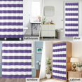 thumbnail image 6 of Purple and White Stripes Fabric Shower Curtain Striped Simple Style Washable Shower Curtains for Bathroom, Waterproof Bath Curtain with Hooks Home Decor 36x72in, 6 of 8