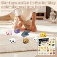 thumbnail image 2 of 2025 Christmas Advent Calendar Animal Shapes Cars Toys, 24 Days Countdown Calendar Pull Back Car Vehicles Toy Set, New Year Birthday Xmas Gift Surprise Box, 2 of 5