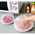 thumbnail image 5 of Kiplyki Microwave Cover for Food Easy Grip Microwave Splatter Cover Guard Lid with Steam Vent and BPA Free & 9.3 Inch, Dishwasher Safe (Medium, 1 Pack), 5 of 7