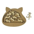 thumbnail image 4 of Juegos de rompecabezas de madera, juguetes Montessori, juguetes educativos de aprendizaje temprano, rompecabezas de juguete, para mayores de 4 años, gato acrobático CUTICAT Rompecabezas Montessori, 4 of 8