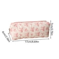 thumbnail image 3 of Bow Pencil Case Cute Pencil Pouch Soft Storage Bag Aesthetic Pattern Gift Makeup Pouch Cosmetic Bag for Women Adults Love, 3 of 7